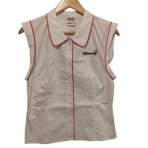 Disney Minnie Mouse Button Down Shirt Size Large